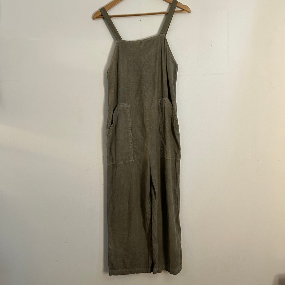 Universal Thread‎ Wide Leg Linen Blend Jumpsuit Olive Green XS - Picture 3 of 8